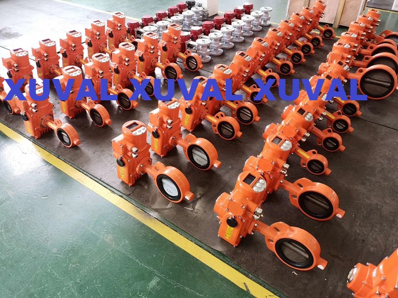 订单XU081完工_消防蝶阀/GGG40.3/电动/PN16/50套 _顺利下线、即日发货！